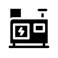 Power Station Generator Icon Design
