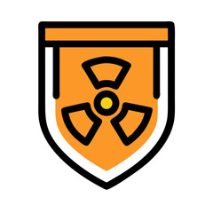 Radiation Shield Symbol Icon Design