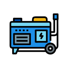 Power Station Generator Icon Design