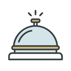 Reception Bell Service Icon Design