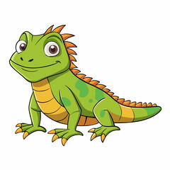 Fototapeta premium cartoon, animal, vector, dragon, illustration, dinosaur, reptile, crocodile, lizard, green, art, cute, monster, fun, frog, baby, drawing, alligator, wildlife, character, nature, dino, wild, funny, des