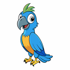 Fototapeta premium parrot on a branch