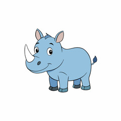 animal, pig, cartoon, rhino, illustration, piggy, vector, mammal, pink, bank, isolated, wild, rhinoceros, zoo, wildlife, white, safari, nature, farm, hippo, elephant, savings, cute, fun, art