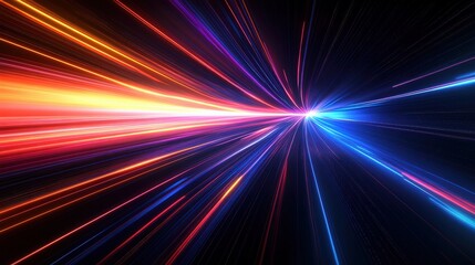 Abstract Speed Lines Futuristic Vision