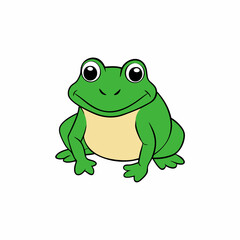 frog isolated on white