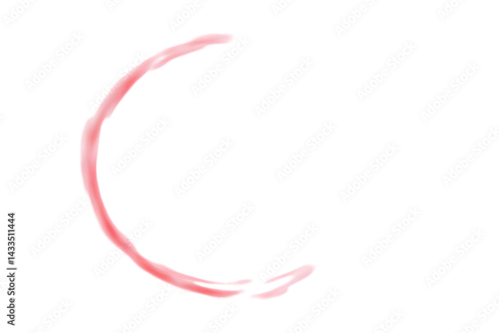 Poster abstract red curve shape illustration on transparent background