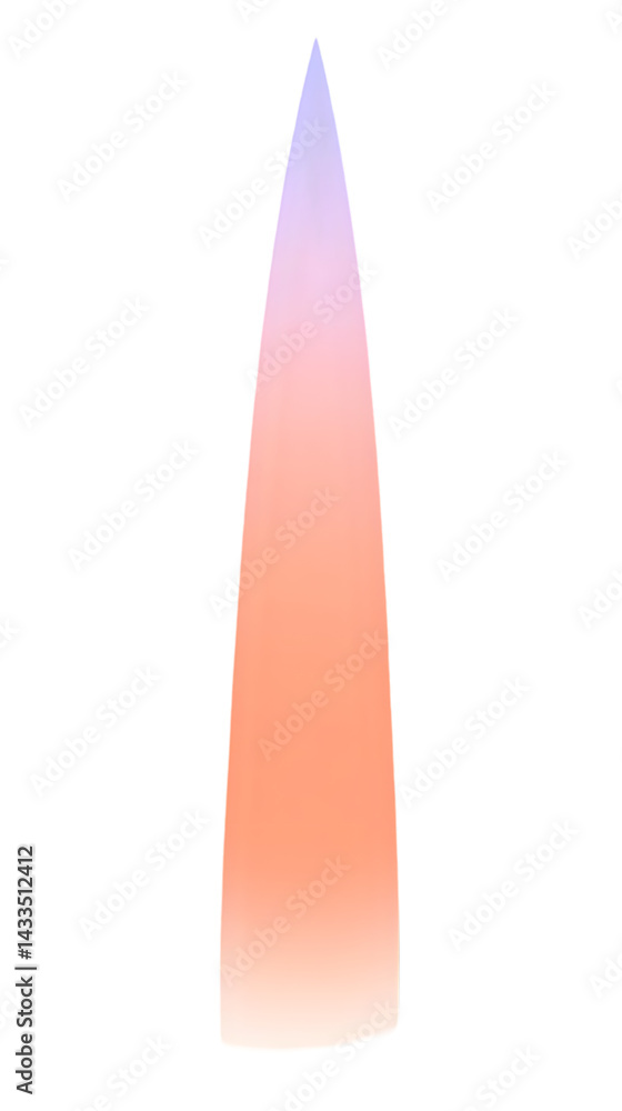 Aufkleber abstract shape illustration on isolated transparent background with gradient colors