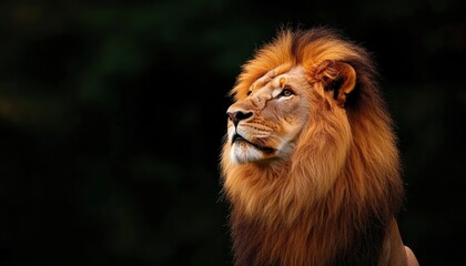 Fototapeta premium Majestic lion portrait (1)