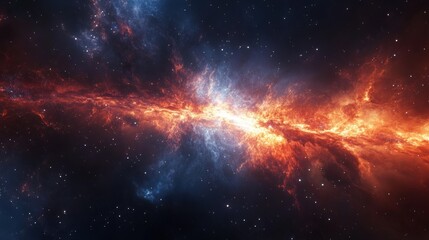 Fototapeta premium Galaxy Cluster Stretching Across Cosmic Infinity UL Fed.jpeg