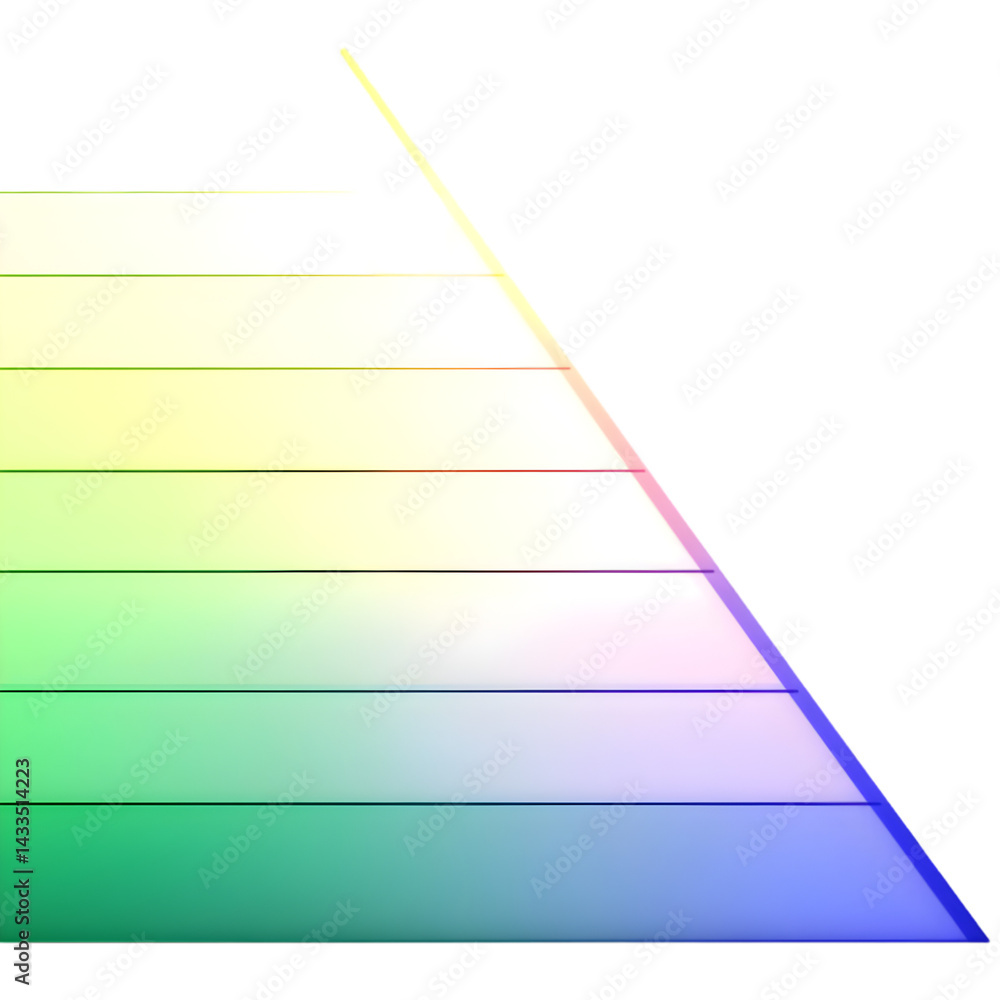 Poster abstract triangle illustration featuring colorful gradient background