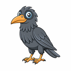 eagle cartoon isolated on white