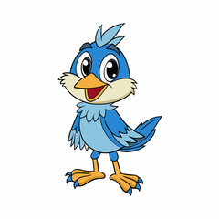 blue bird cartoon