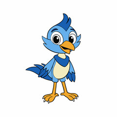 blue bird with a bird