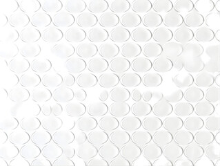 Abstract White Geometric Pattern on Transparent Background Illustration