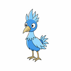 cartoon blue bird