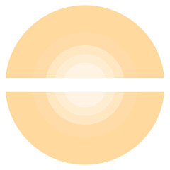 黄色いレコード風の丸い模様