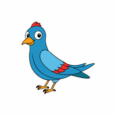 bird on a branch with flowers