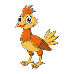 vector illustration of a cartoon chicken