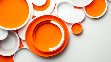 Vibrant orange circles on a clean white background, perfect for minimalist designs, wallpapers, and creative projects. Bright, modern, and eye-catching