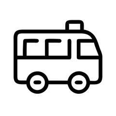Shuttle Bus for Guests Icon Design