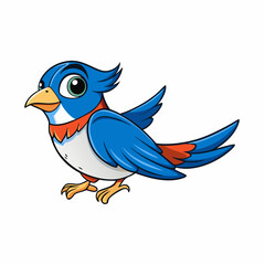 blue bird on a branch