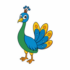 bird, cartoon, animal, vector, illustration, cute, parrot, art, funny, nature, character, happy, icon, chicken, fun, twitter, wing, drawing, symbol, beak, design, feather, blue, clip, clipart