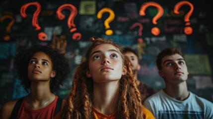 Four teens contemplate, questions abound