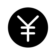 Yen Currency Coin Symbol Icon Design
