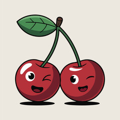 National Cherry Day Vector Art Collection | Cute Cherry Characters, Cherry Food Illustrations, and Flat Color Cherry Designs for Prints, T-shirts, and Holiday Graphics