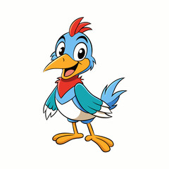 funny cartoon bird