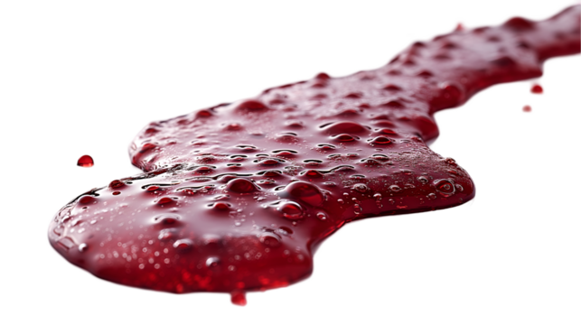 Red Liquid Drips Jewel-Tone Glossy Spill Texture for Elegant Designs.