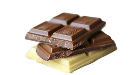 Stacked Chocolate Bars Brown & White Gourmet Candy Treat Display.