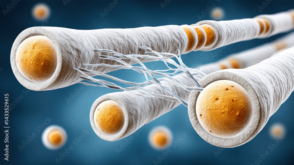 Poster glucose particles adhering to vessel lining, showcasing cellular structures and interactions in biol