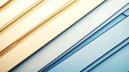 Fototapeta premium Abstract Gold Blue Lines Background.