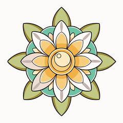 lotus flower isolated on white background