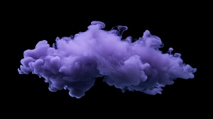 Fototapeta premium Dark ink cloud dissolving in water.