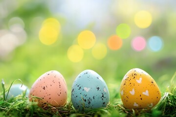 Fototapeta premium Easter celebration. AI generated illustration.