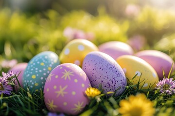 Naklejka premium Easter celebration. AI generated illustration.