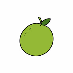 green apple vector illustration