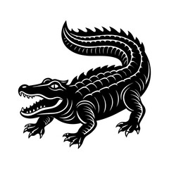 crocodile vector silhouette