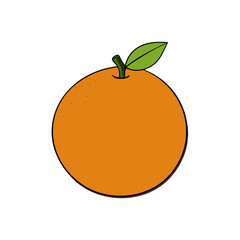 illustration of an orange