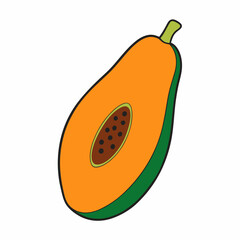 vector illustration of an apple