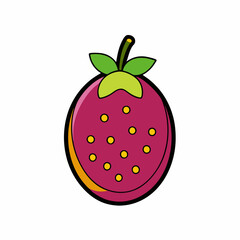 vector illustration of a strawberry
