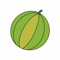 watermelon isolated on white