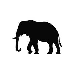 Fototapeta premium elephant silhouette vector