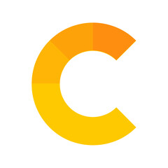  Letter C Initial Logo Design, Letter C Vector Template.