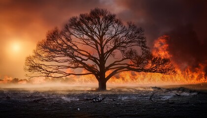 The scene captures the duality of life and death.  