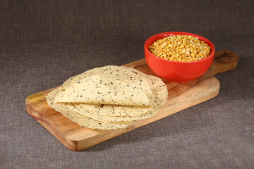 Moong Dal Pappad or Masala Pappad