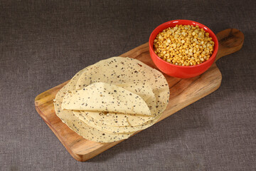 Moong Dal Pappad or Masala Pappad