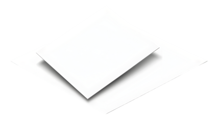 Isolated Paper Sheet Illustration With Shadow White Background